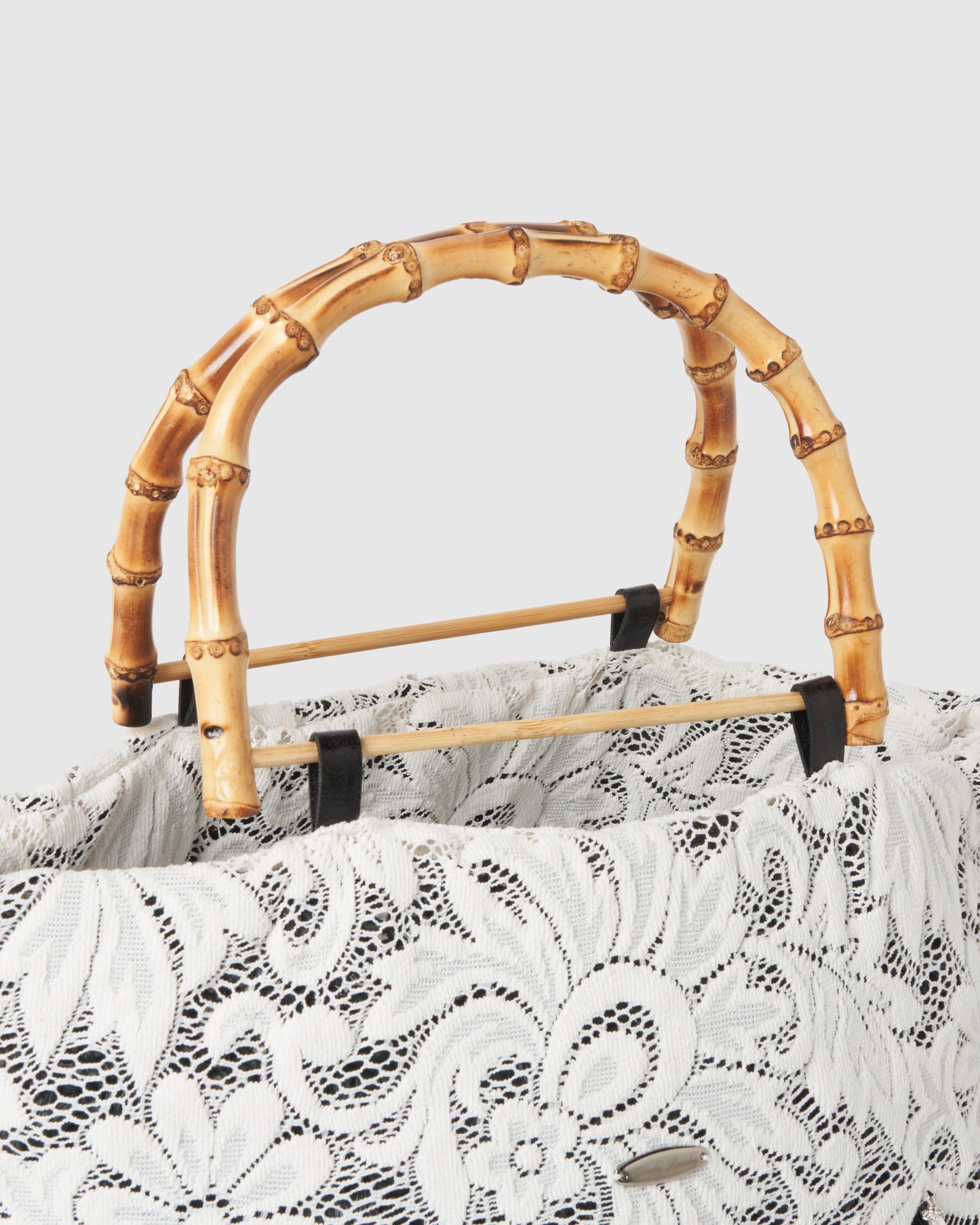 【POPUP先行】white lace raffia bag【Delivery in June 2025】