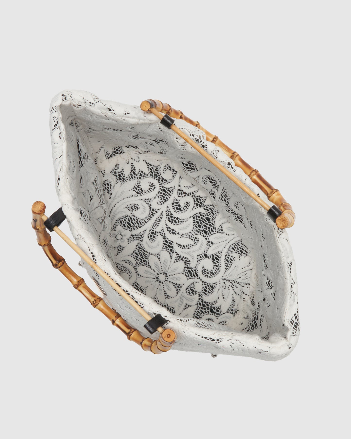 【POPUP先行】white lace raffia bag【Delivery in June 2025】