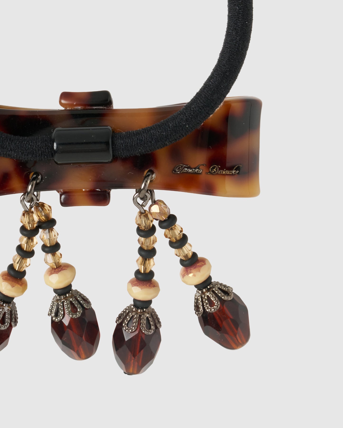 meteorite ribbon mini hair band Brown【Delivery in July 2026】