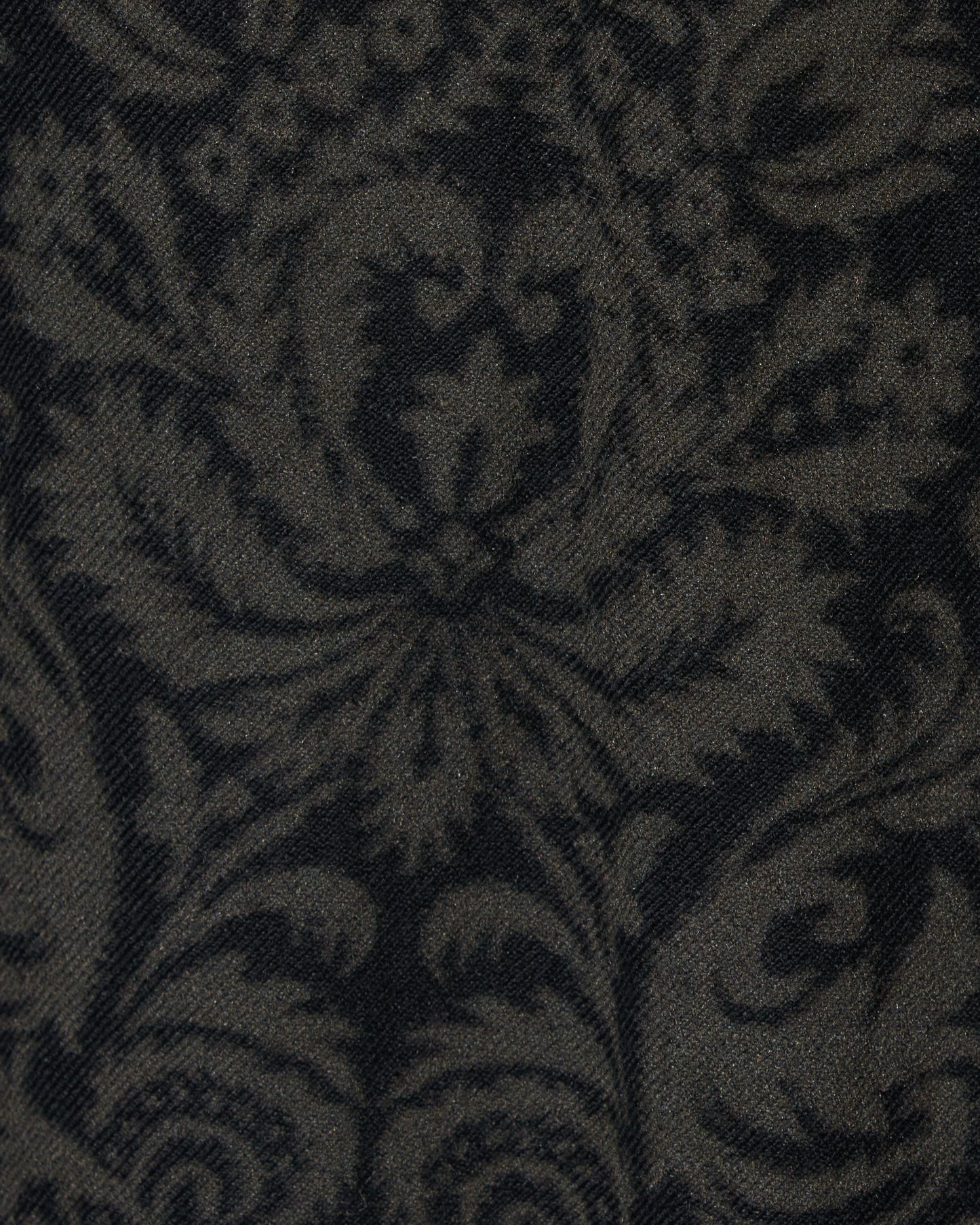 ornament print corduroy belt pants【Delivery in September 2026】