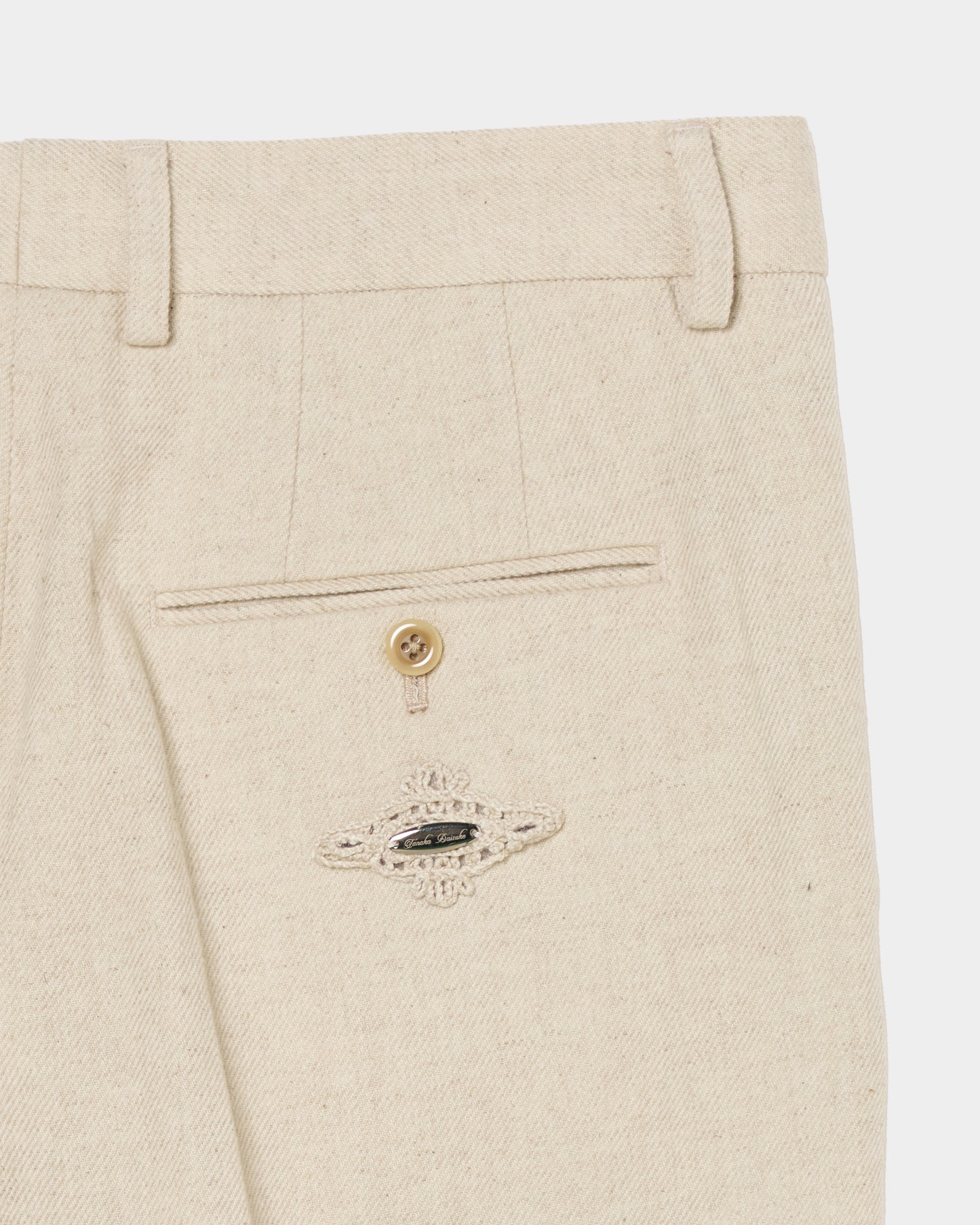 wool linen straight pants【Delivery in September 2026】