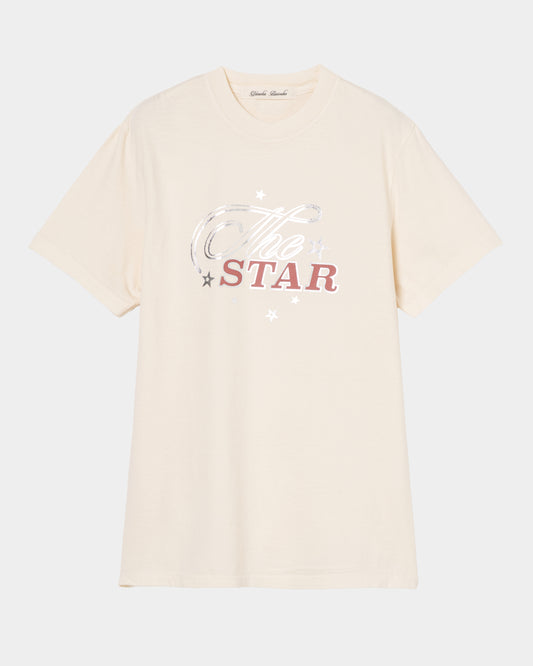 The star T-shirt White【stock】