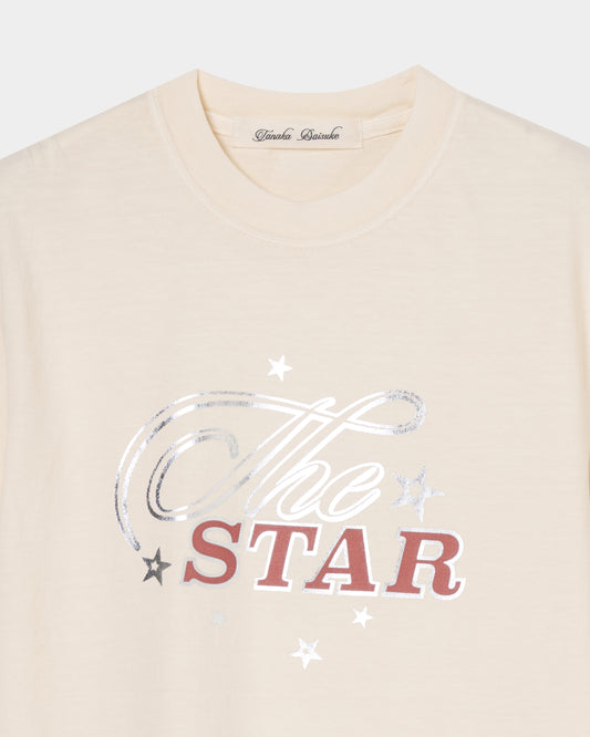 The star T-shirt White【stock】