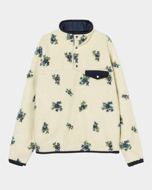 petit floral pattern boa pullover Cream【Delivery in September 2026】
