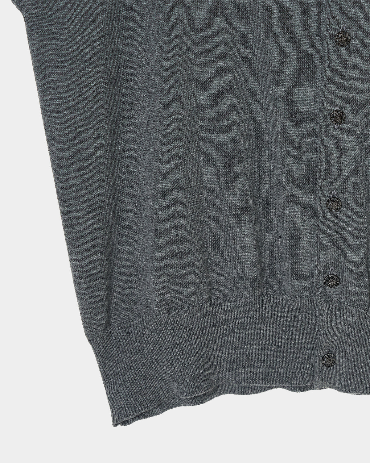 Silver crystal bijou wing cardigan Gray【Stock】