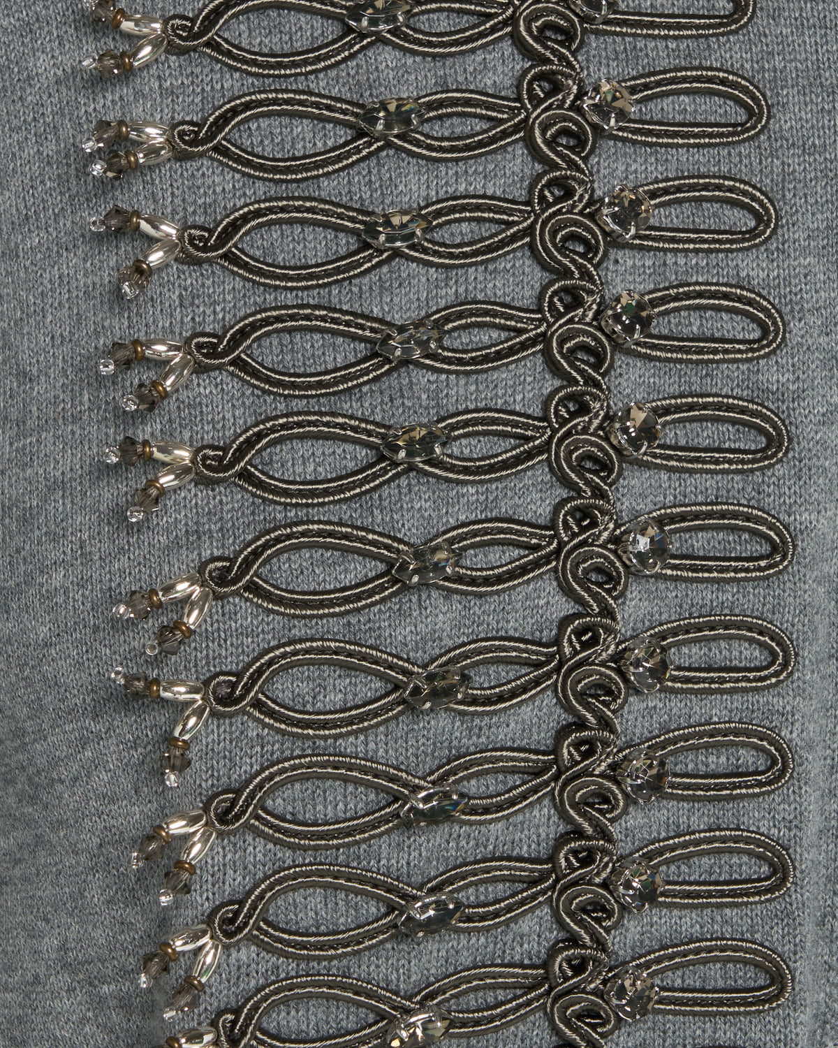 Napoleon bijou knit cardigan Gray【Delivery in February 2027】