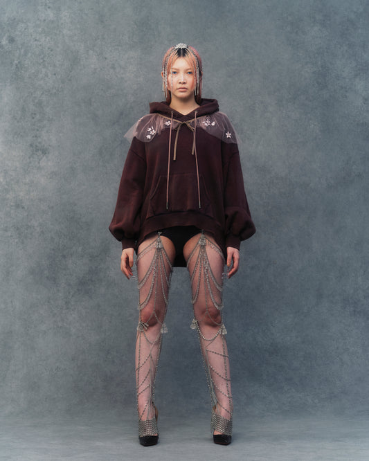 【sakaitakeru collaboration】pink haze hoodie【stock】