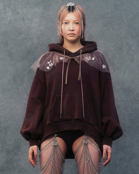 【sakaitakeru collaboration】pink haze hoodie【stock】