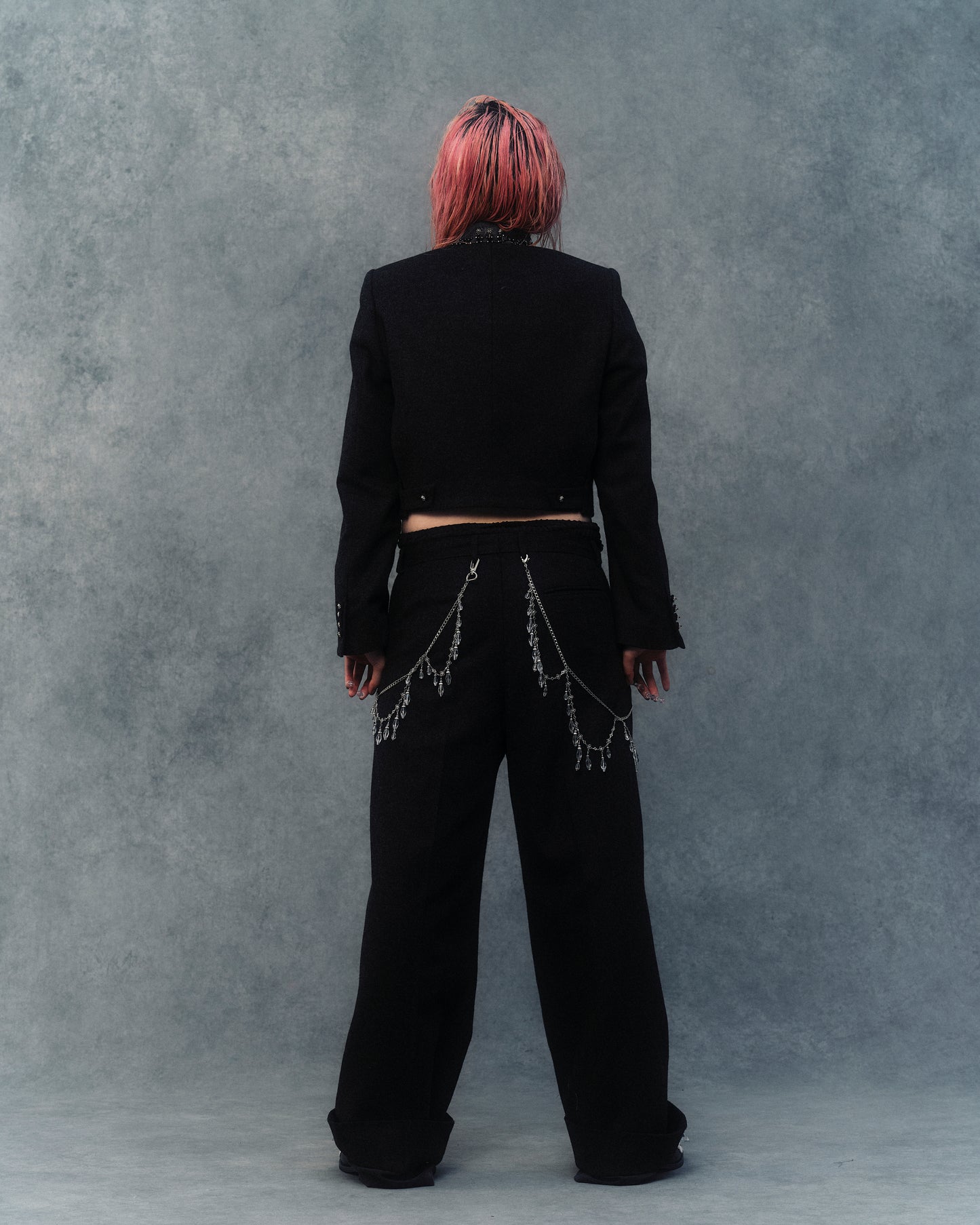 【sakaitakeru collaboration】crystal bijou body chain【Delivery in March 2025】