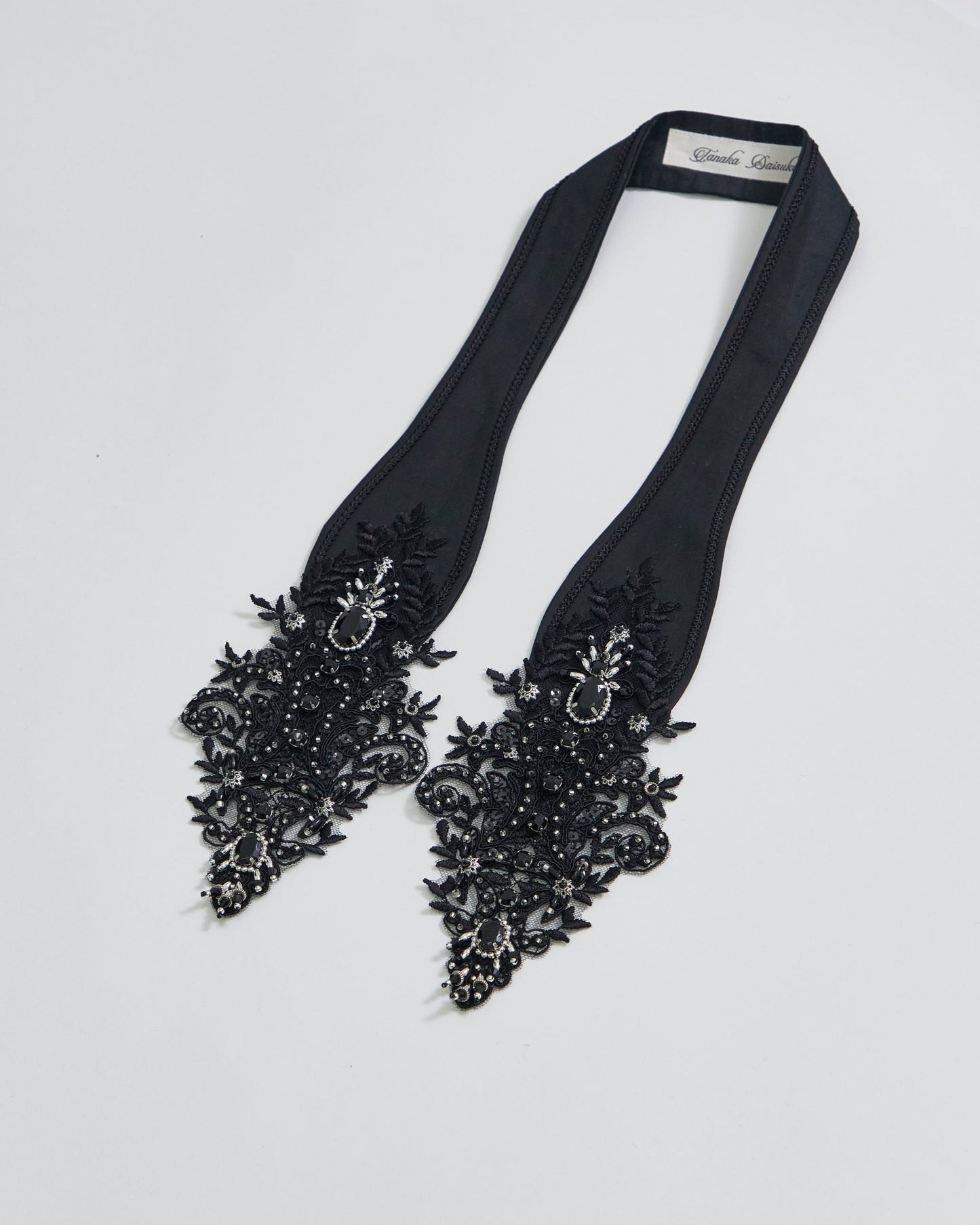 crystal bijou neckchief Black【Delivery in April 2025】