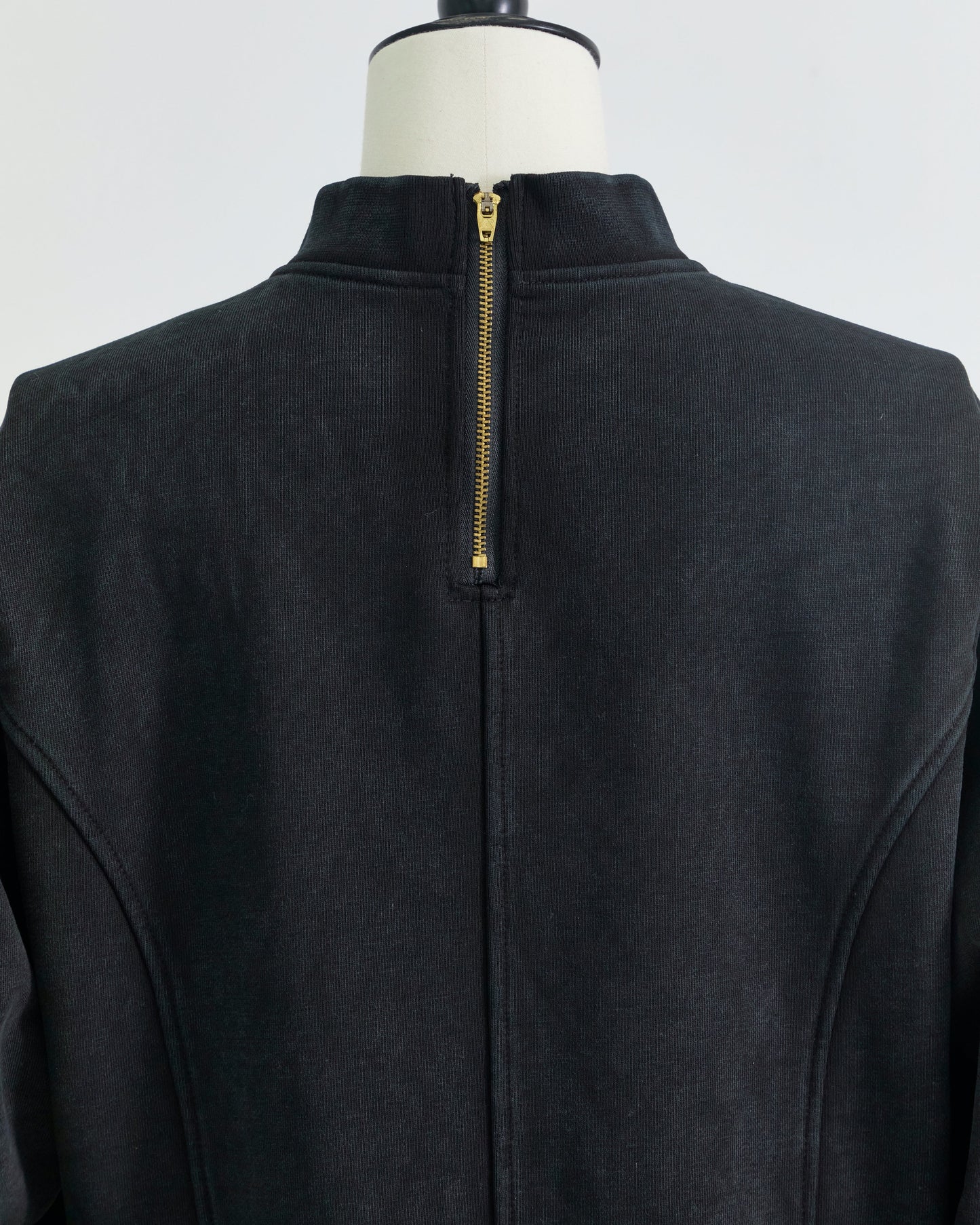 cuffs belted pullover Black【Stock】