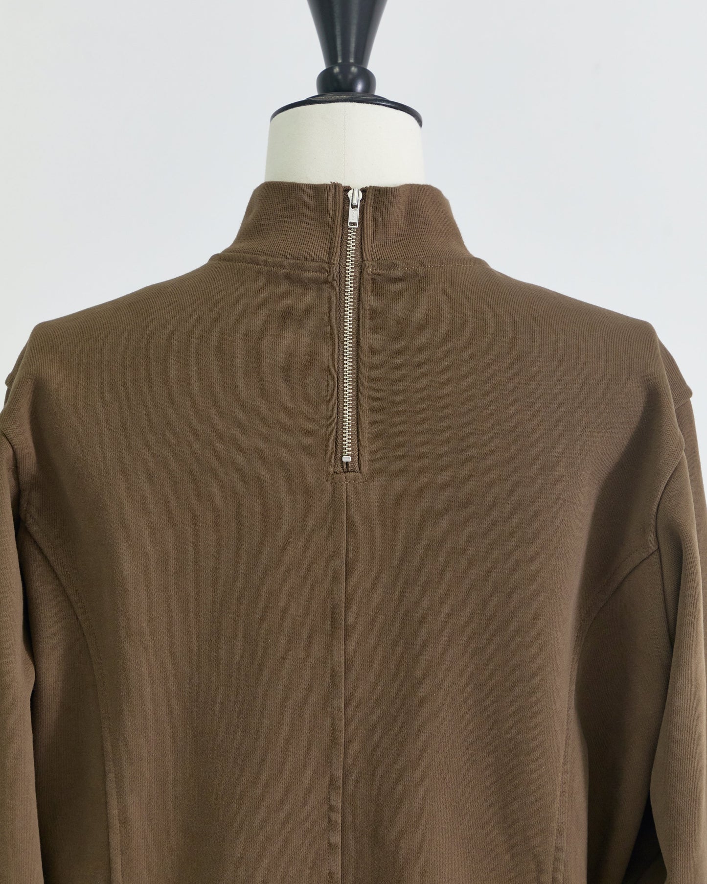 cuffs belted pullover Brown【Stock】