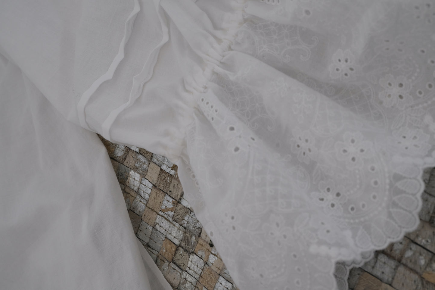 cotton lace sailor blouse【stock】