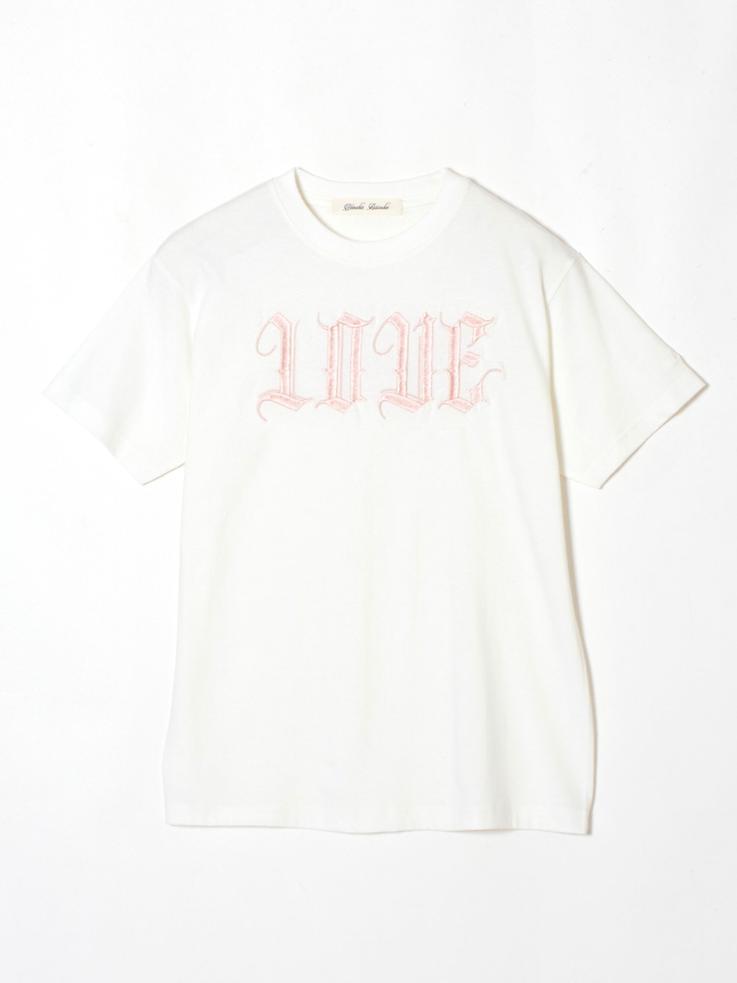 tanakadaisuke LOVE mini T-shirt White 01