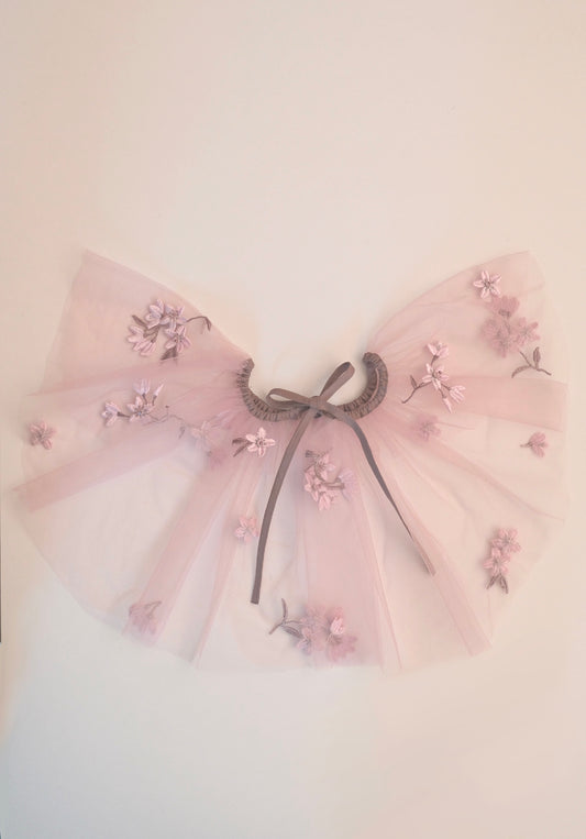 【sakaitakeru collaboration】sakura mist tulle collar【Delivery in July 2024】