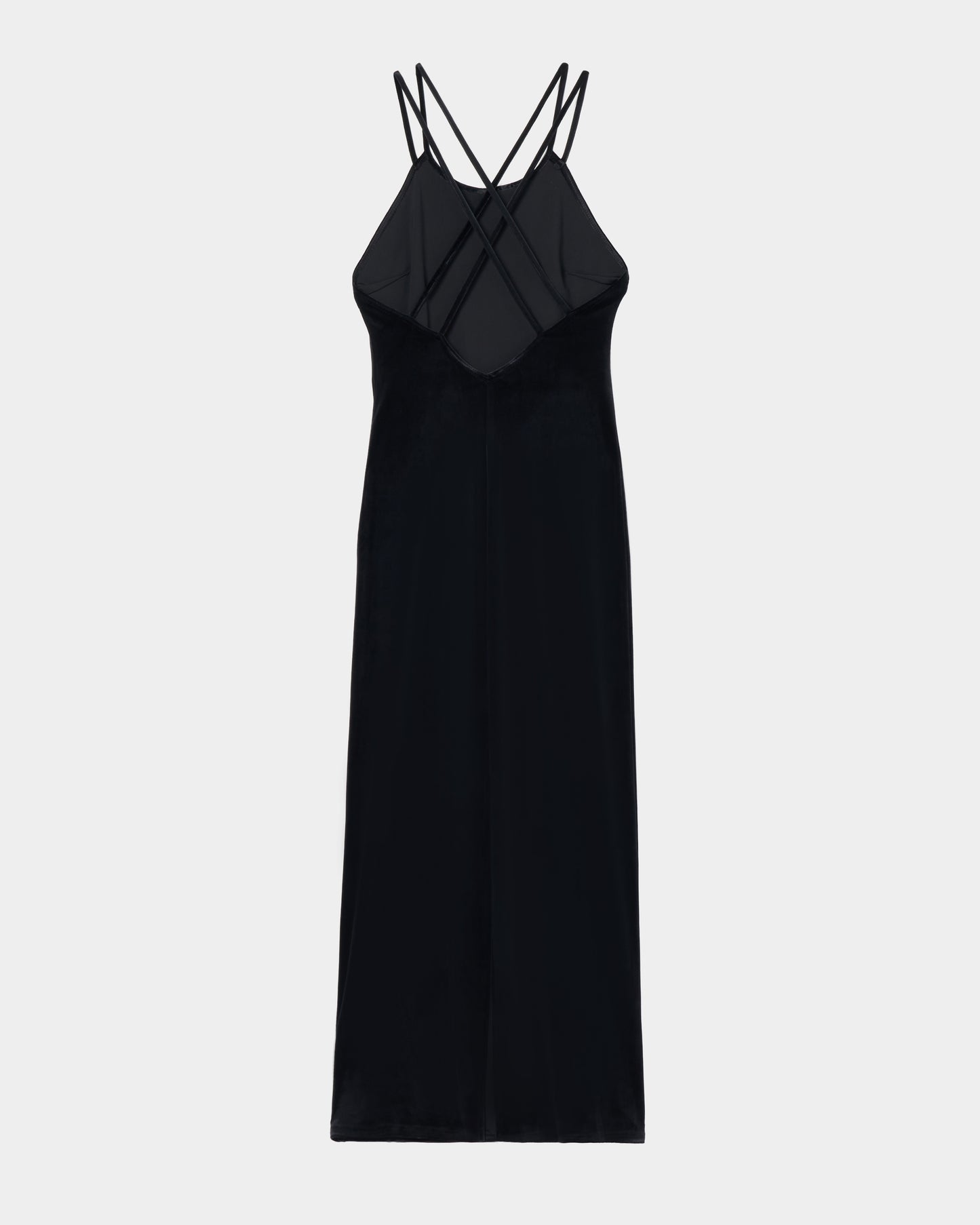 velour cami-one piece Black【stock】