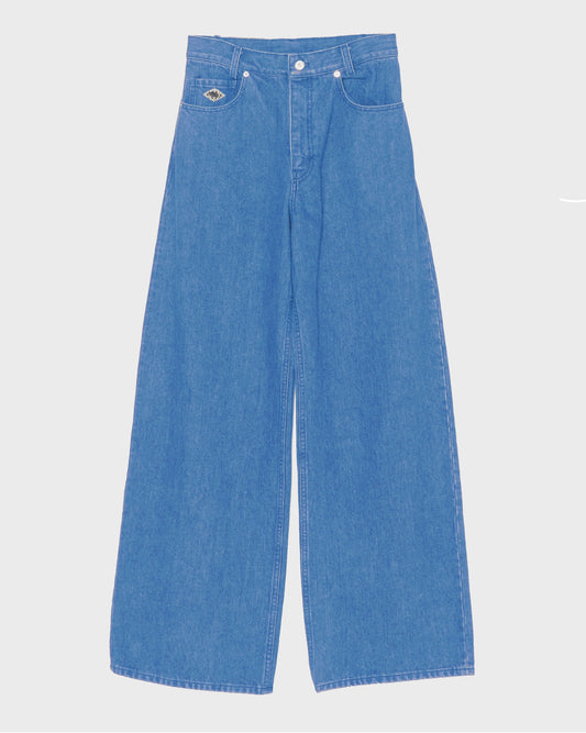 Letter pocket denim pants Blue【Delivery in February 2027】