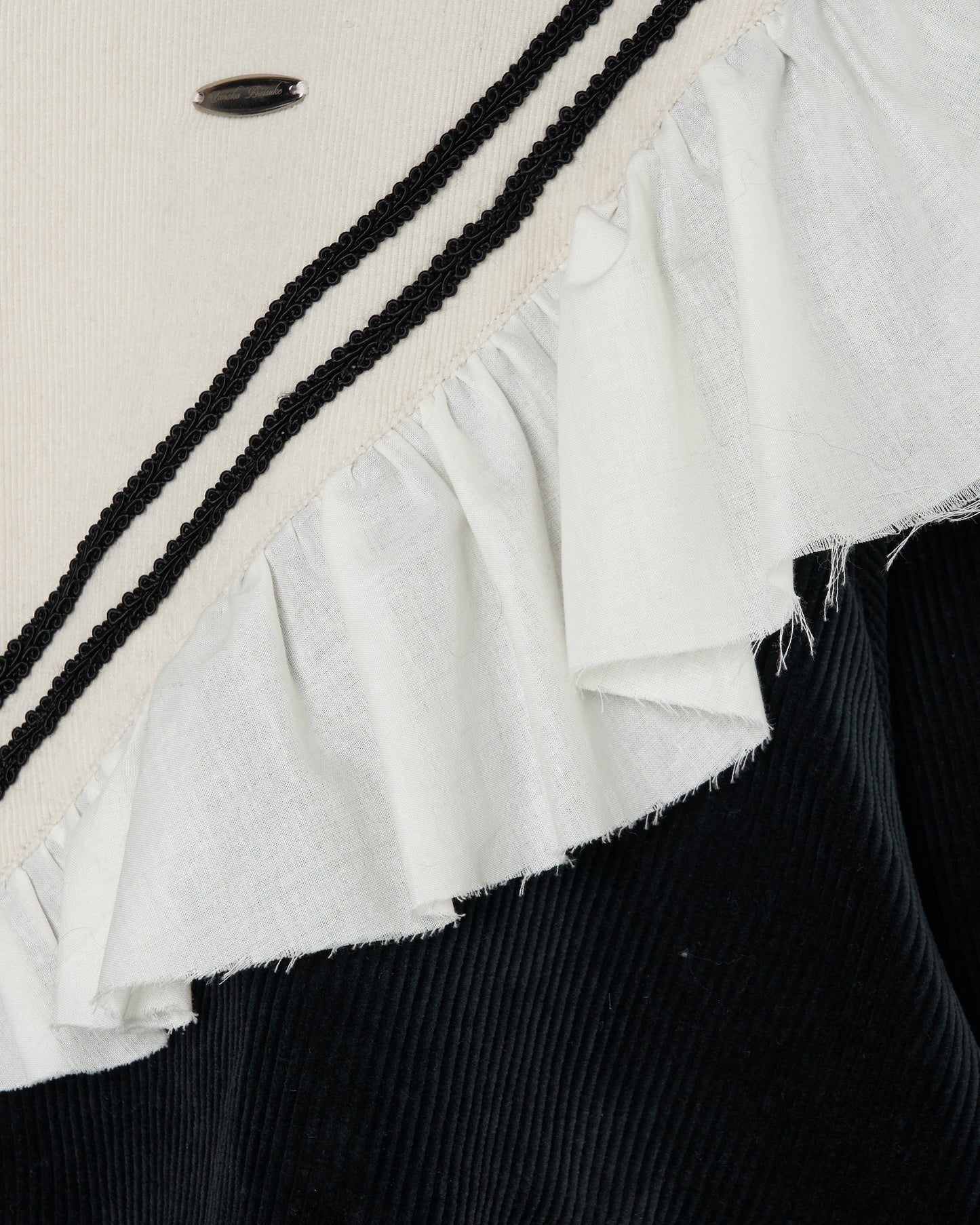 frill corduroy track jacket 【Delivery in December 2025】