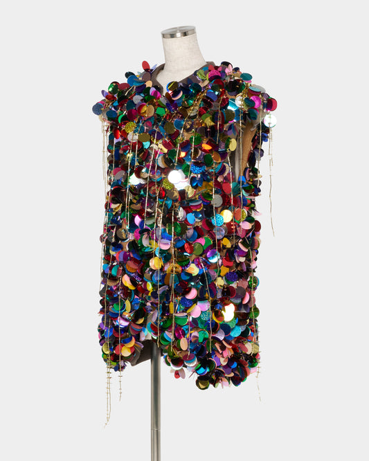 Twinkle Sequin gilet【Delivery in March 2027】