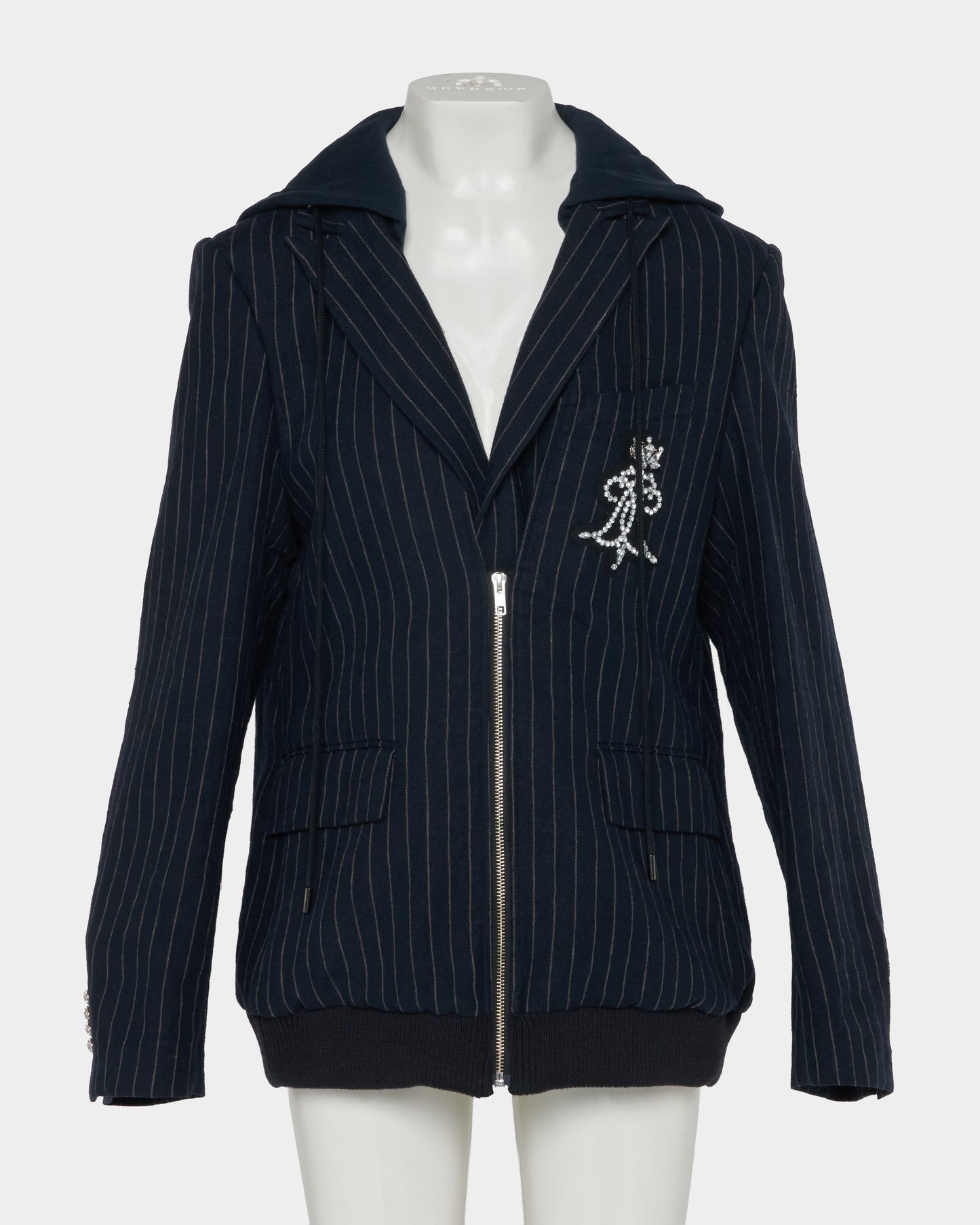 Double layer emblem jacket Navy【Delivery in January 2027】