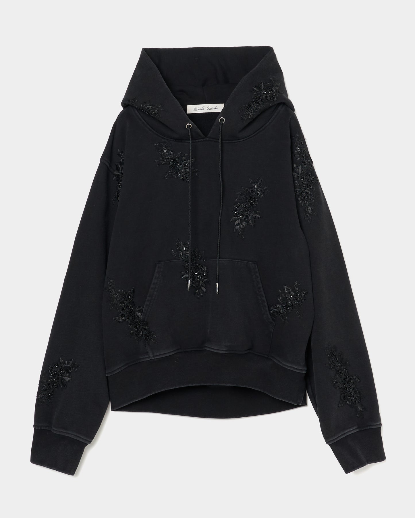 black gardening beads hoodie【Delivery in August 2025】