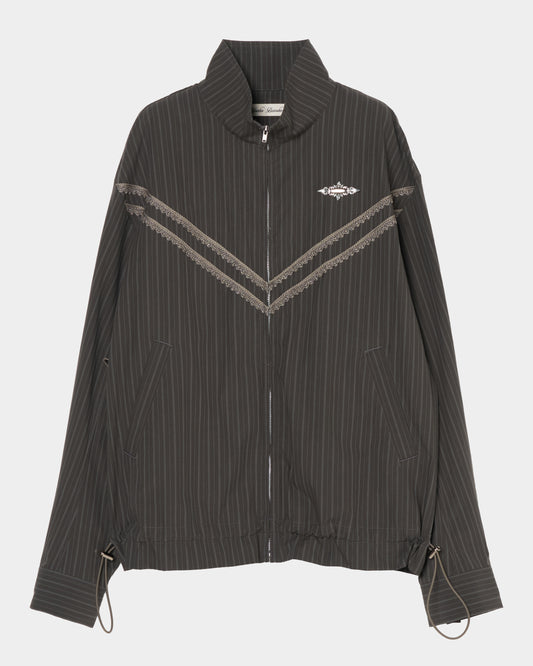 bijou logo stripe drawstring blouson【Delivery in January 2027】