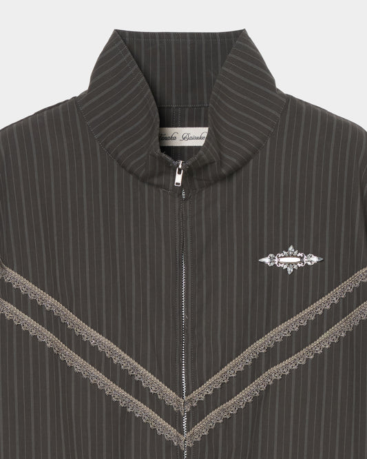 bijou logo stripe drawstring blouson【Delivery in January 2027】