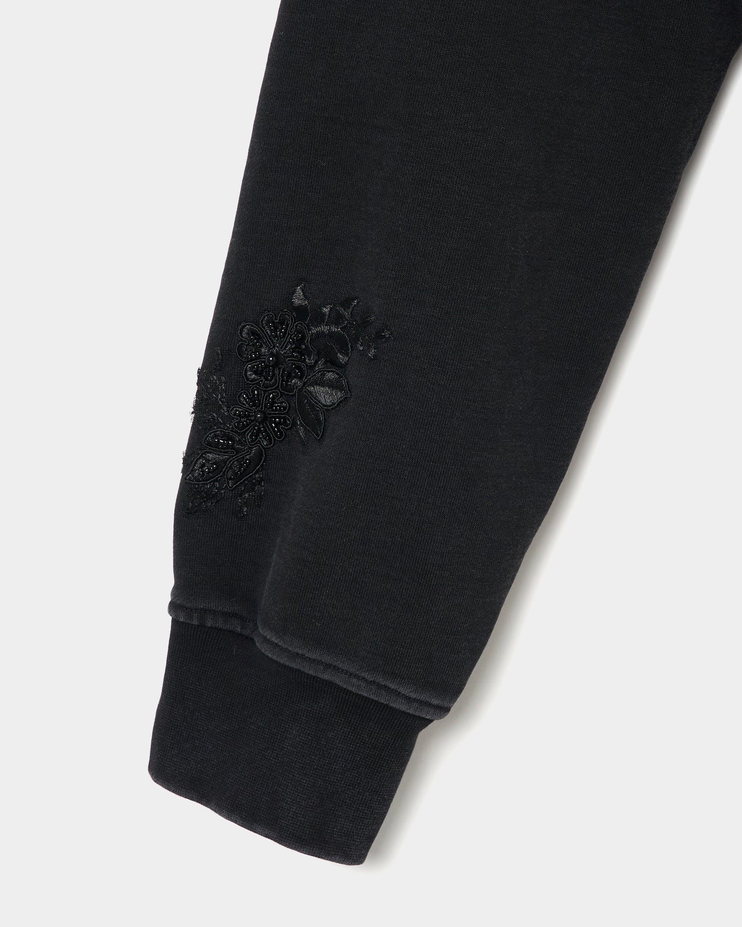 black gardening beads hoodie【Delivery in August 2025】