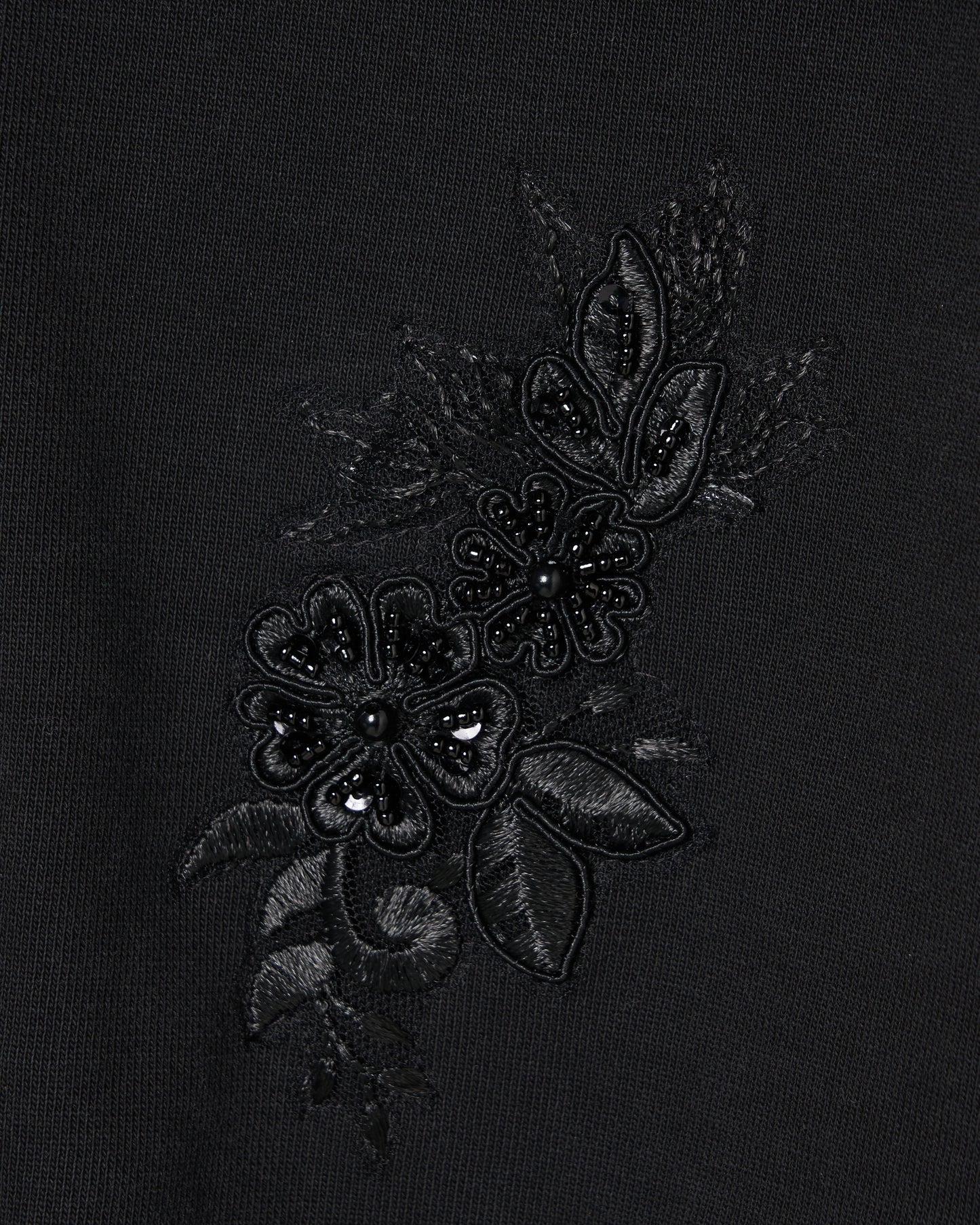 black gardening beads hoodie【Delivery in August 2025】