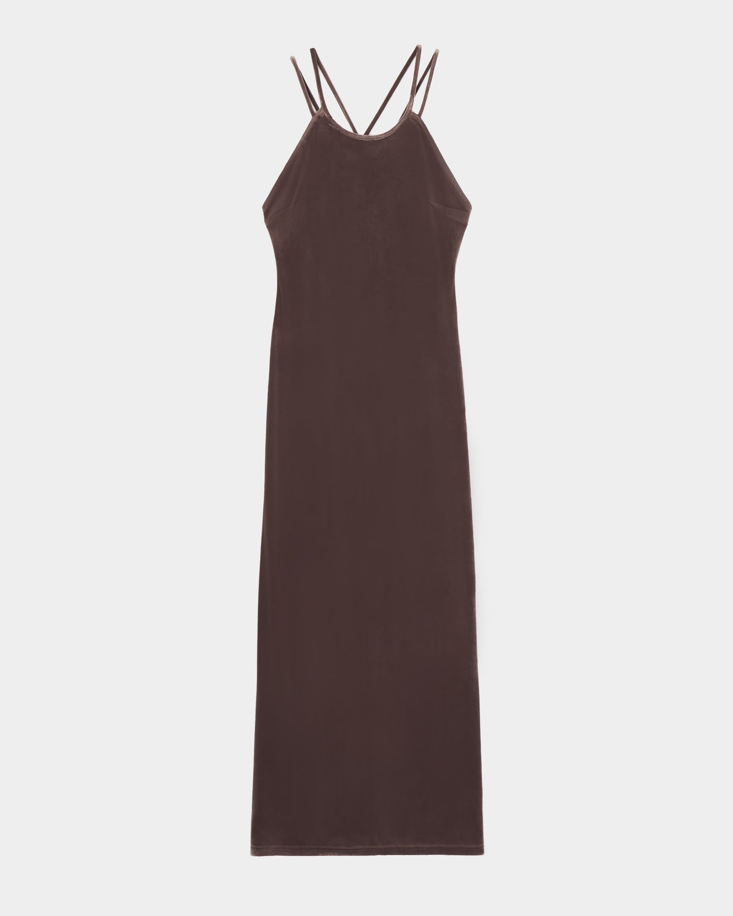 velour cami-one piece Brown【stock】