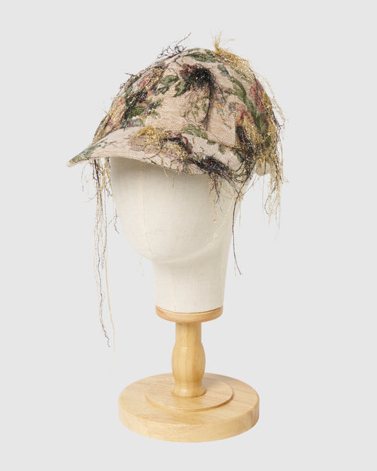 Frolal jacquard fringe cap【Delivery in March 2027】
