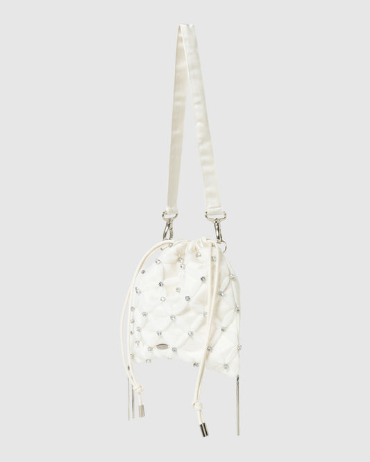 cross tulle drawstring bag【Delivery in March 2027】
