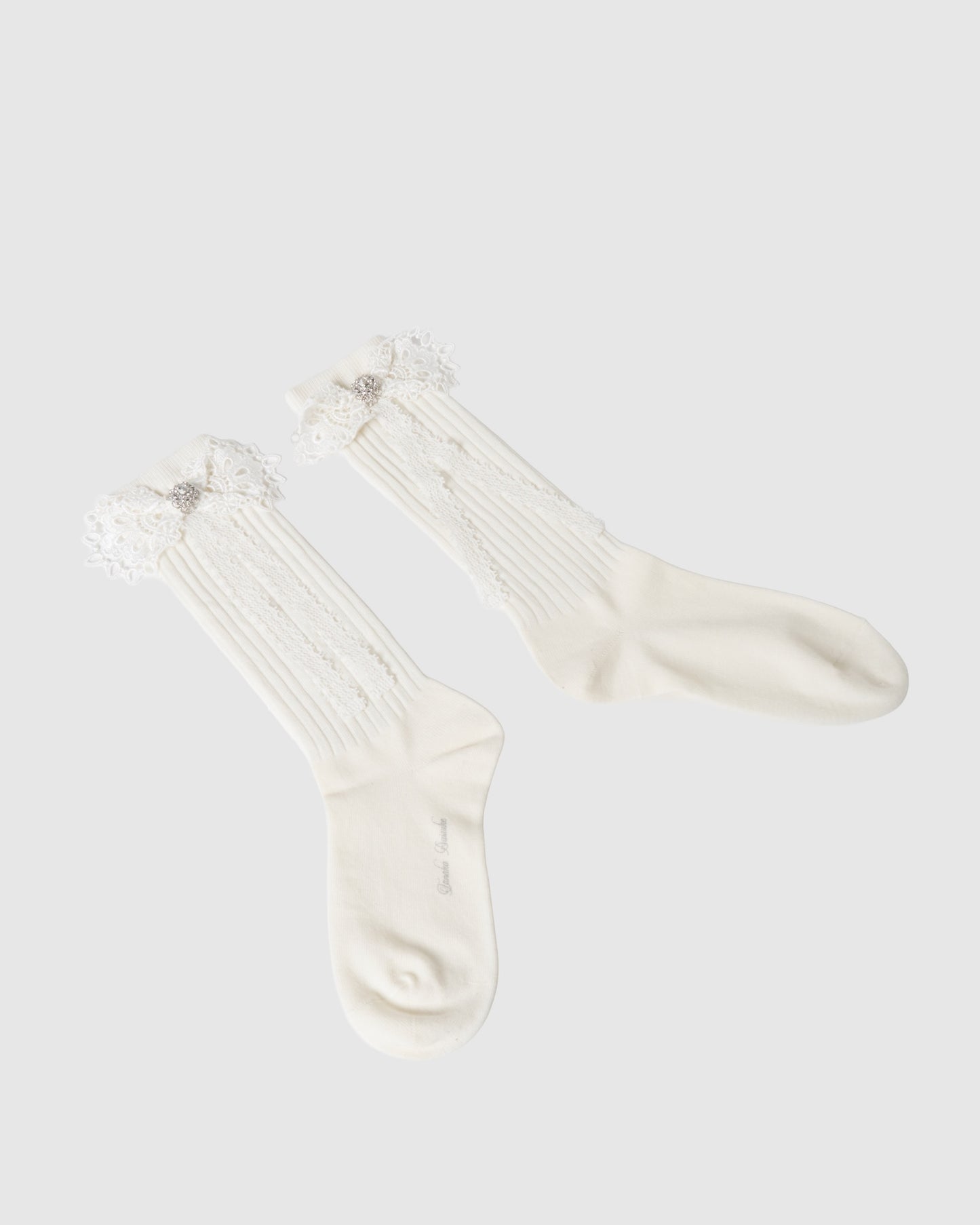 ribbon lace socks Black【Delivery in February 2027】