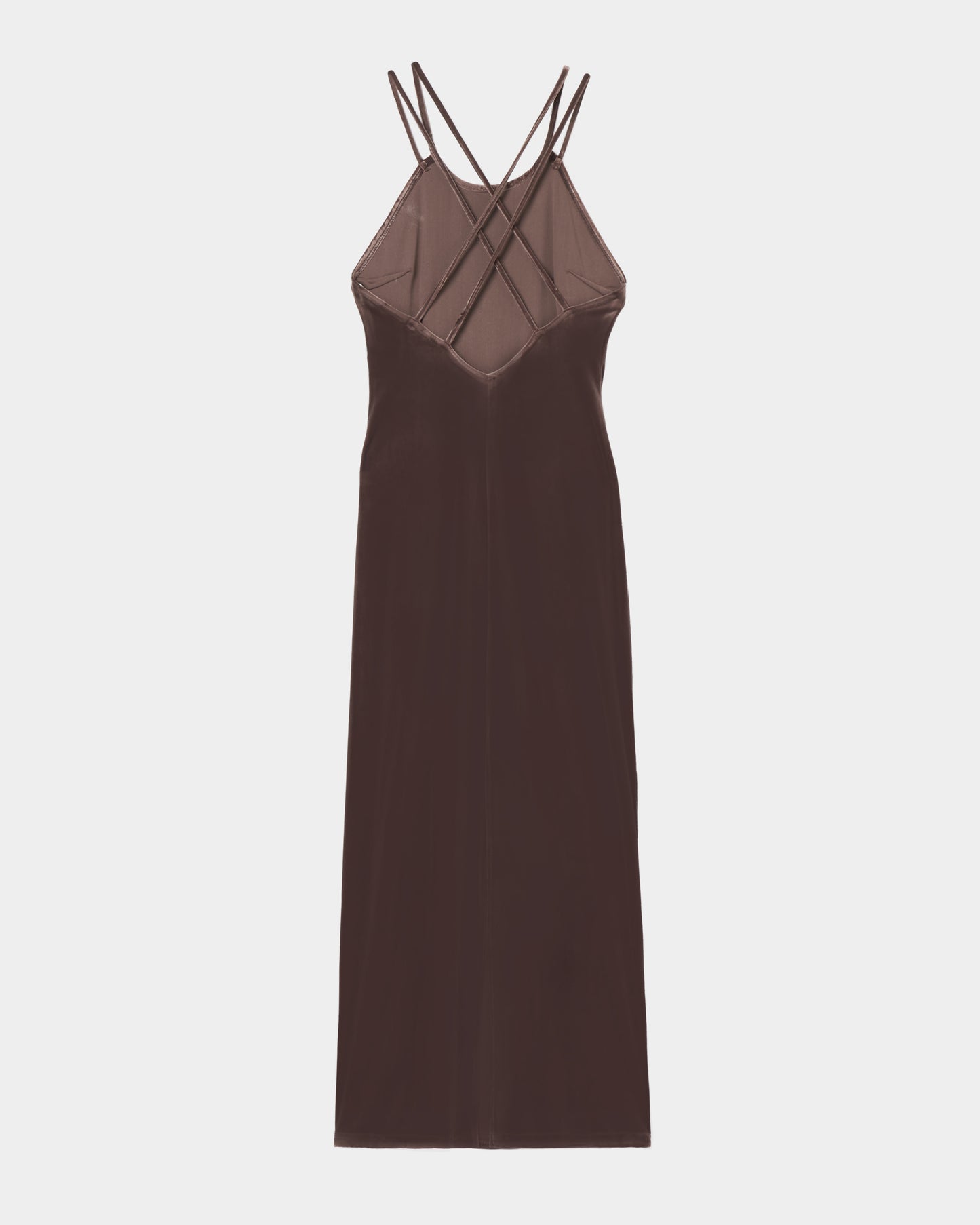 velour cami-one piece Brown【stock】