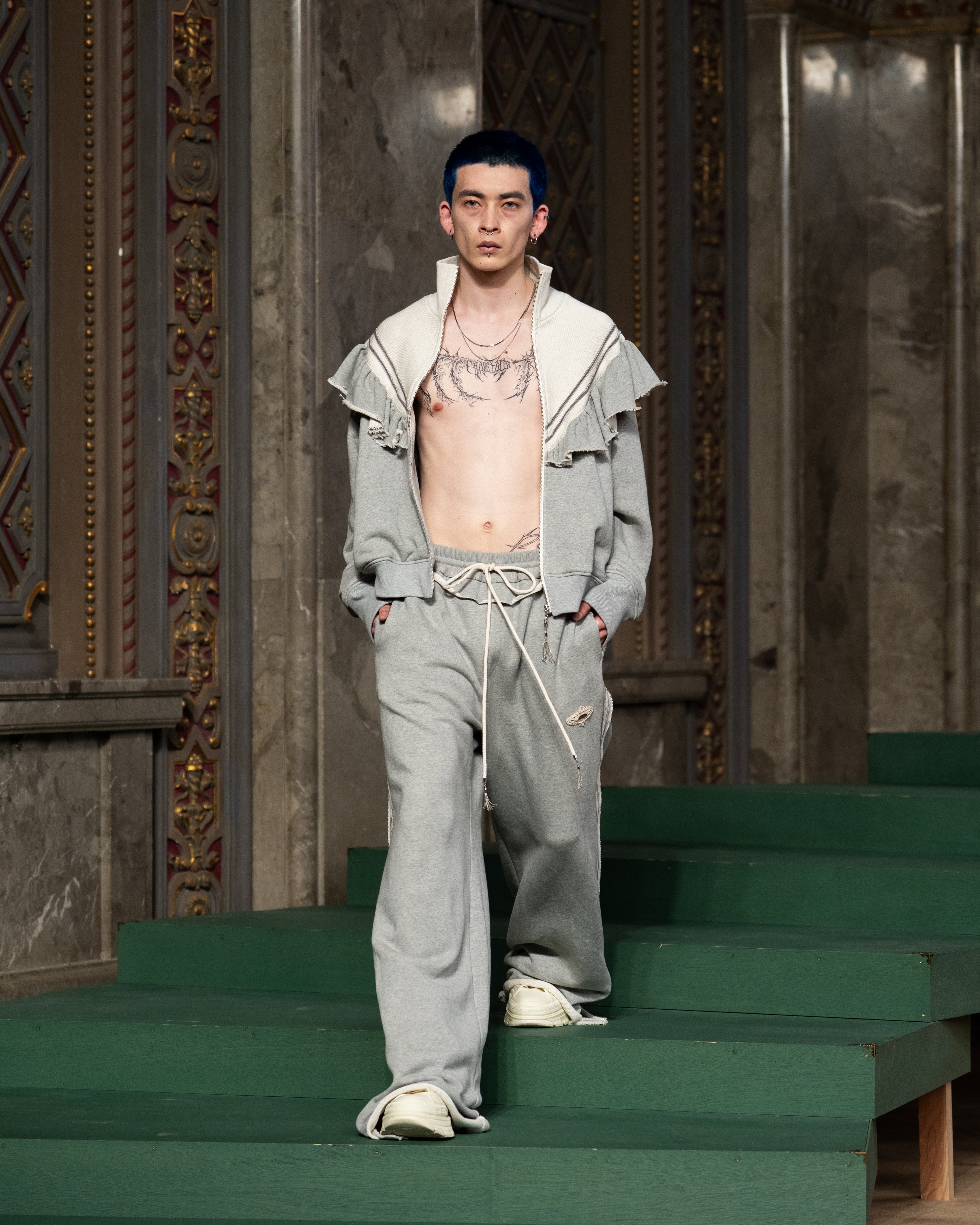 タナカダイスケ|ジャケット|frill jersey track jacket – tanakadaisuke
