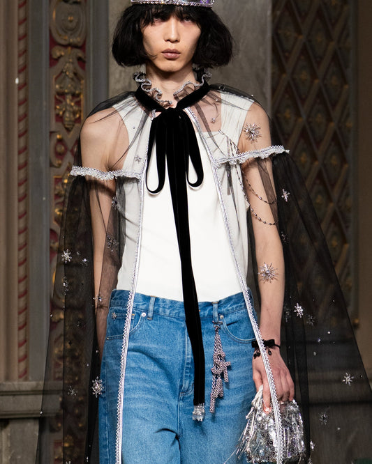 one-side drape gather tank top White【Delivery in June 2026】