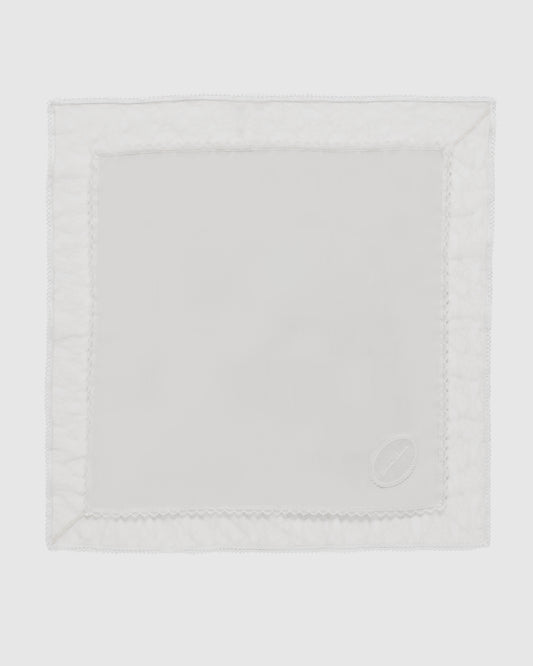 flower lace frame scarf White【Delivery in February 2026】