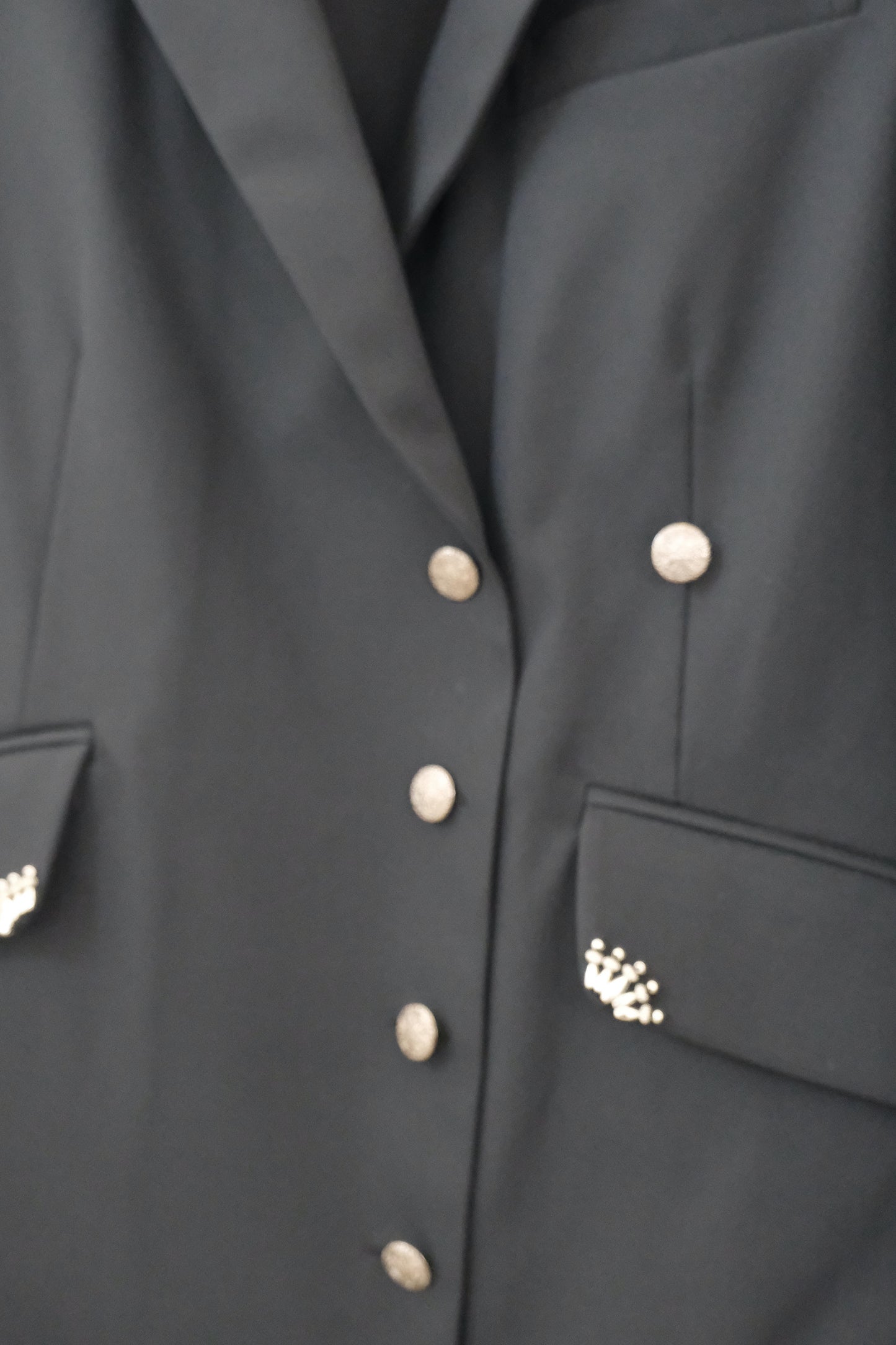 silver metal shirt jacket Black【Delivery in May 2025】
