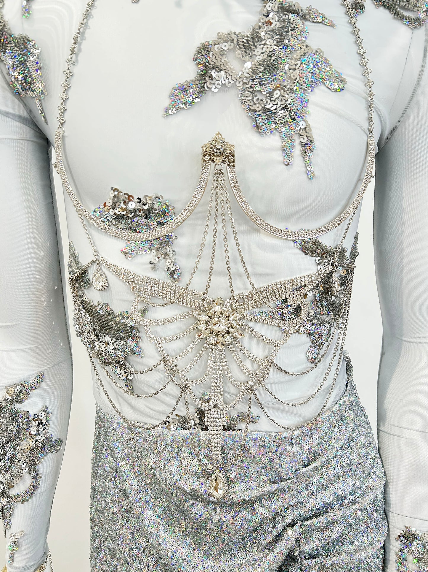 crystal bijou chain harness【Delivery in September 2024】