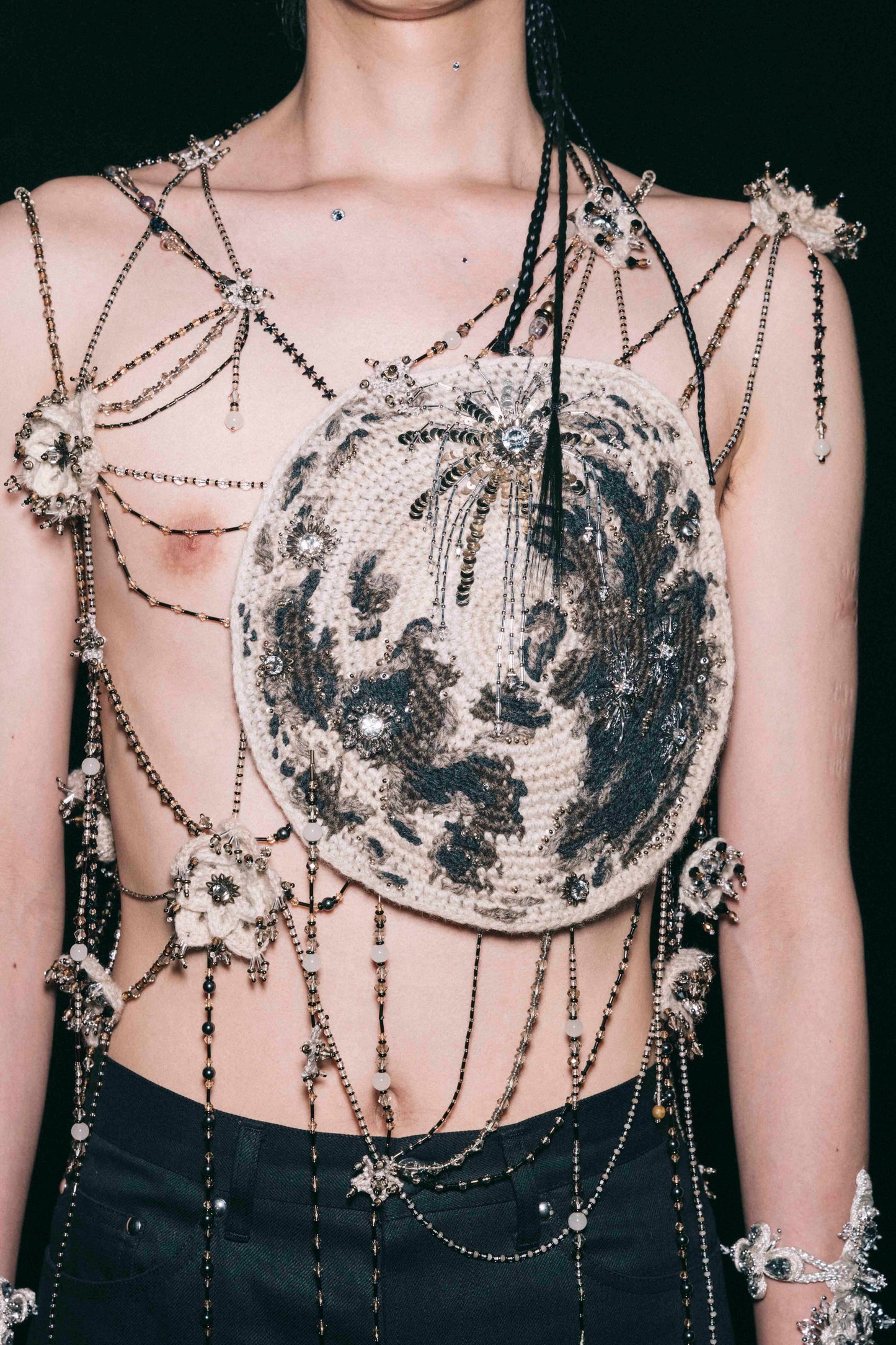 stary sky beeds vest【One of a kind】