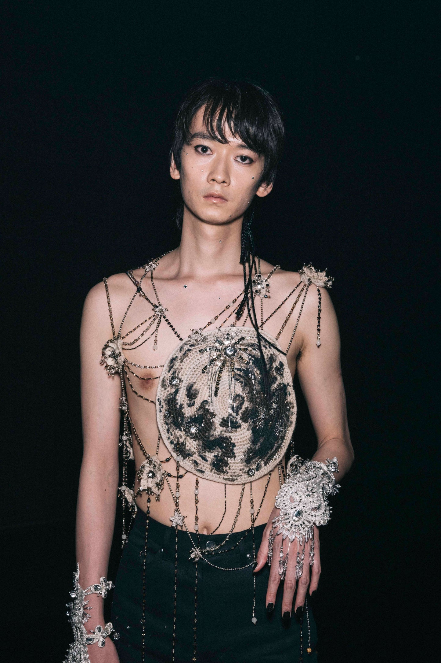 stary sky beeds vest【One of a kind】