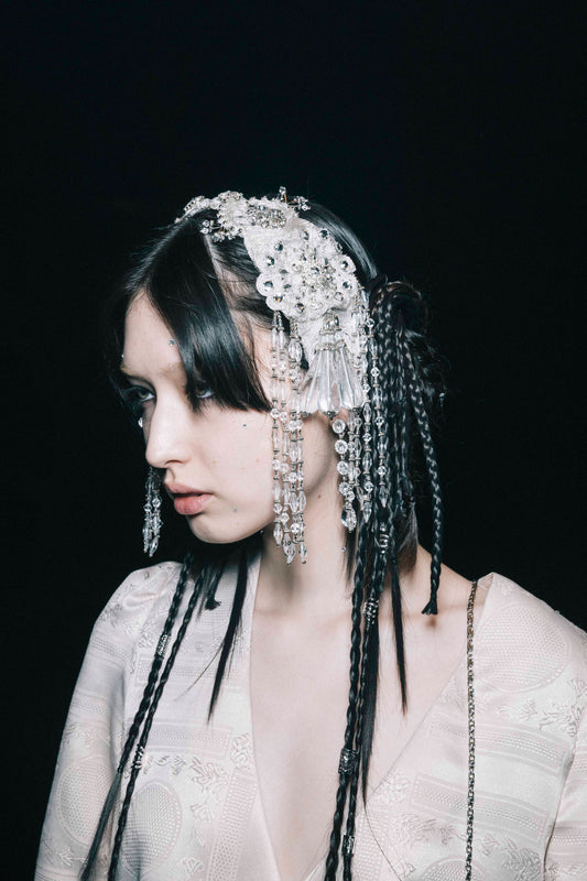emperor bijou fringe hair band【Delivery in April 2024】