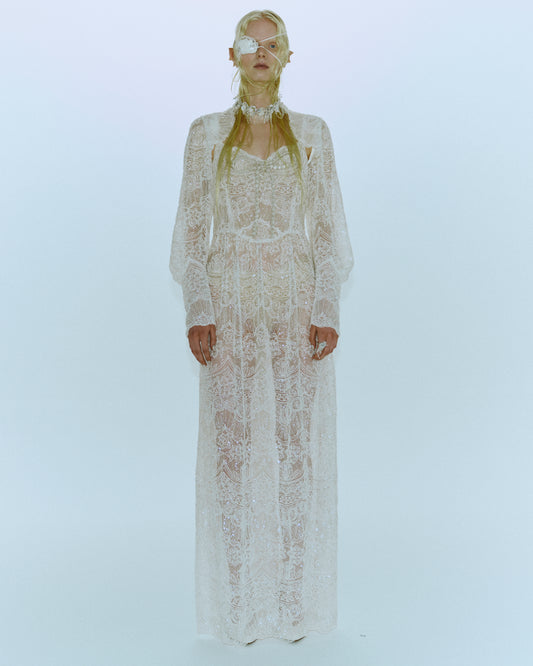 marine snow beads dress【Delivery in November 2025】