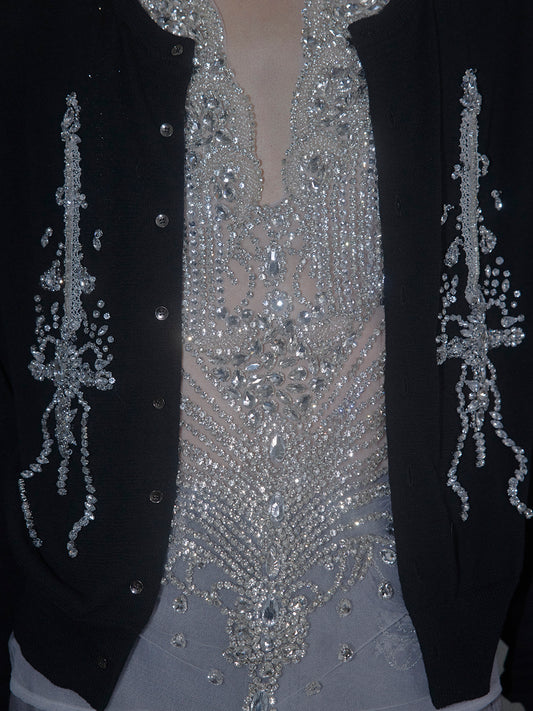 bijou harness tulle tops【Delivery in March 2026】