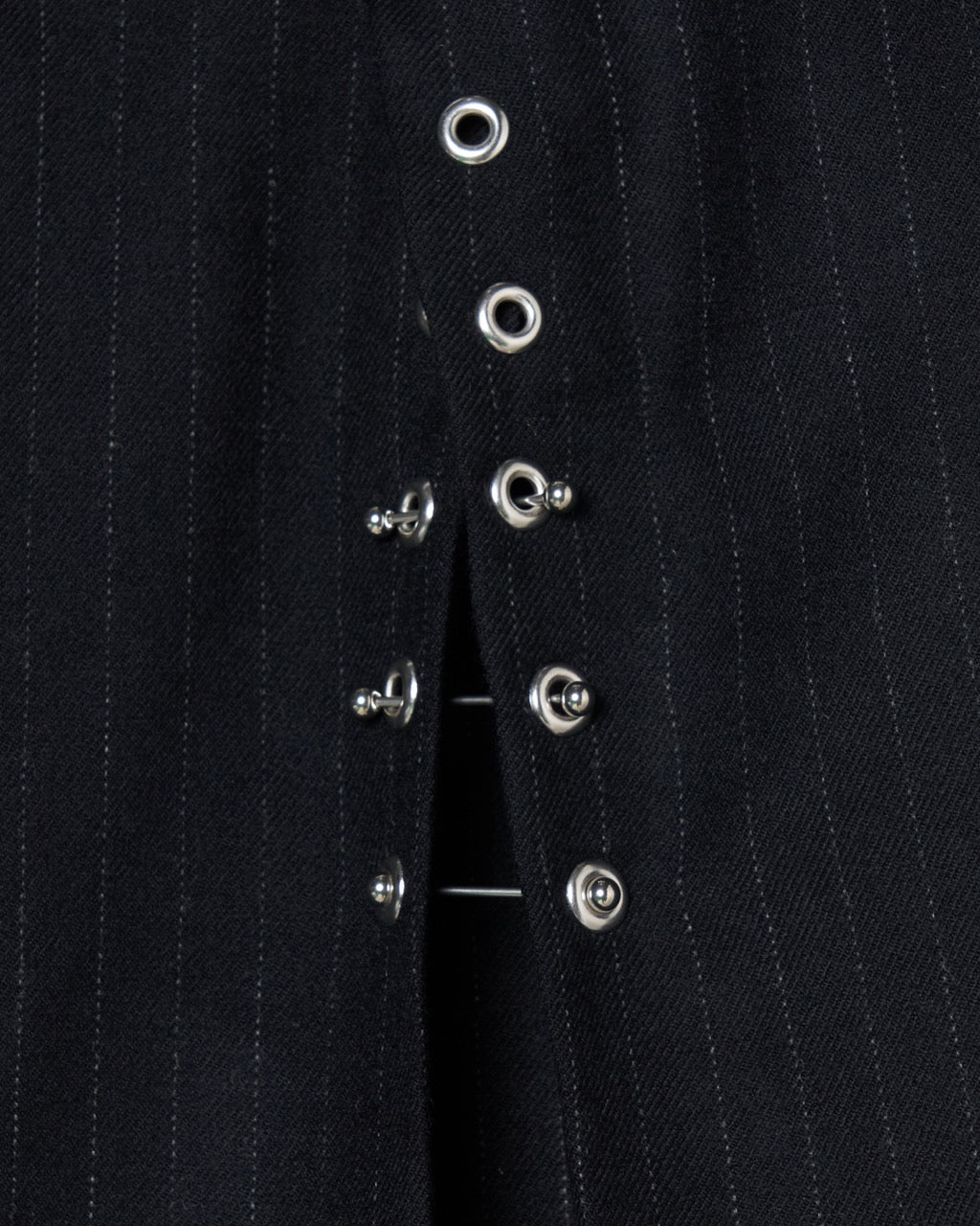 piercing stripe cross tack pants Black【Delivery in July 2026】