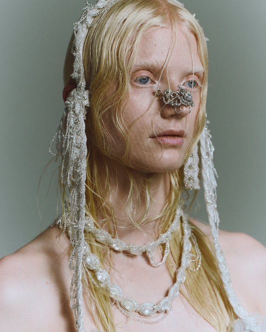 cloaked bijou braid head band【Delivery in November 2025】