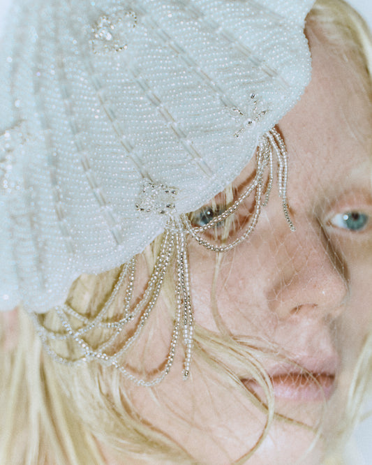 scallop beads toque hat 【Delivery in August 2025】