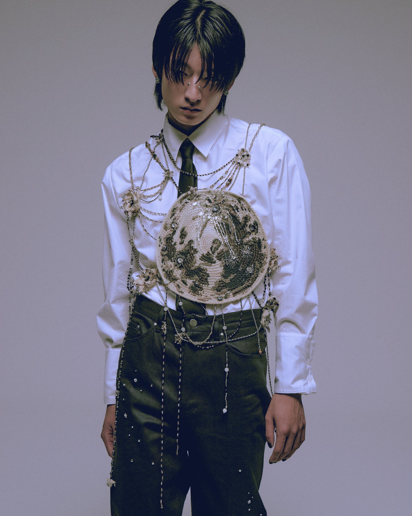 stary sky beeds vest【One of a kind】