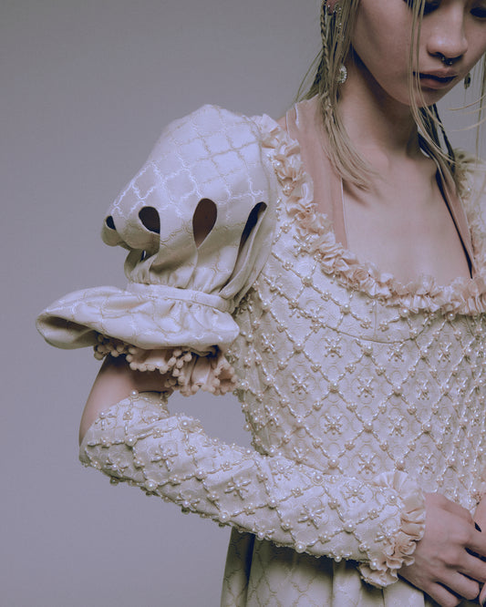 Morroccan patern pearl arm cover【Delivery in April 2024】