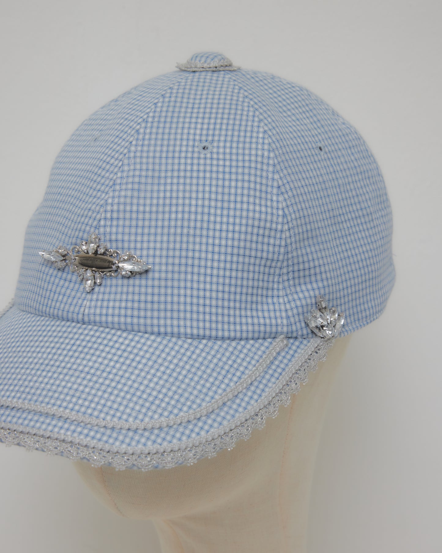 bijou logo check Cap Blue【Delivery in March 2027】